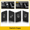 Mercedes-Benz W204 W212 4x Door Unlock Switch Button Trim Cover Matte Black (2007-2013)