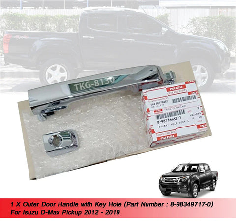 Isuzu Dmax Outer Door Handle w/ Key Hole (2012-2019)
