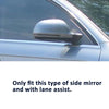 Audi A4 B8 08-09 w / Lane Assist Carbon Fiber Side Mirror Cover Caps Replace