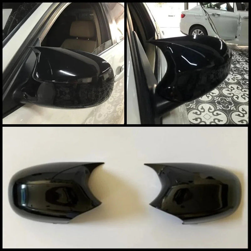 BMW E90 LCI 3 Series (2007-2013) 2 Piece Gloss Black Side View Mirror Covers