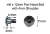 Honda Inox carenatura 10x Bulloni M6x12mm con spalla 4mm