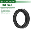 Oil Seal 25x33x4.5mm Seal Ring Rotary Shaft NBR Rubber 5 Pcs