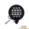 Harley Dyna 5.75'' LED DRL Headlight & Matte Black Bucket Set