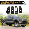 Ford Ranger Carbon Fiber Front Door Window Switch Panel Set