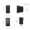 Boat 1x Dual Battery Volt Meter LED Digital Marine Voltage Gauge