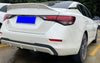 Nissan Sentra ABS Pearl White Rear Spoiler Wing Lid (2020-2024)