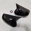 Honda Civic Gloss Black Ox Horn Side Rearview Mirror Cover Cap (2005–2011)