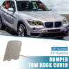 BMW X1 Front Bumper Tow Hook Cover Silver Gray (2012 - 2015)