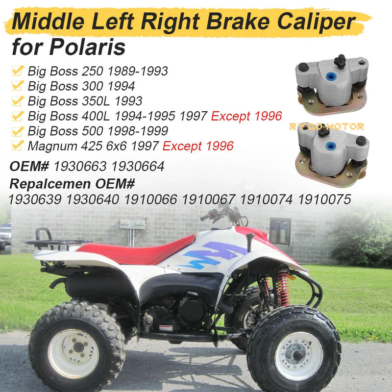 Polaris Big Boss 250 300 350L 400L 500 4X6 Brake Calipers (1989–1999)