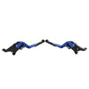 Yamaha FZ07 FZ09 MT07 MT09 XSR900 CNC Blue Extendable Brake Clutch Levers (2015-2023)