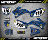 Yamaha TTR 110 (All Years) - Stickers Decals Custom Graphic Kit METAL STYLE