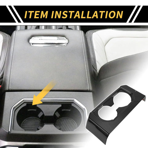Ford F-150 Armrest Rear Cup Holder Cover Trim (2015-2020)