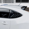 Toyota GT86, Subaru BRZ 2 x Gloss Black Rear Side Window Louvers (13-20)