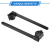 ATV Aluminum Alloy Black Pair Handlebar 31mm