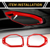 Jeep Gladiator JT (2020-2024) Red Roof Speaker Audio Frame Cover Trim
