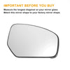 Honda Civic Right Side Heated White Mirror Glass (2012-2017)