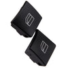 Benz C E C220 CLA GLK W204 W212 W166 2 x Window Knob Button Covers (2007-2023)