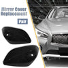 Infiniti Q50 Q60 Q70 QX30 Pair Gloss Black Rear View Mirror Covers