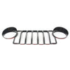 Jeep Wrangler JL Black Front Grill Insert Headlight Trim Covers (2018)