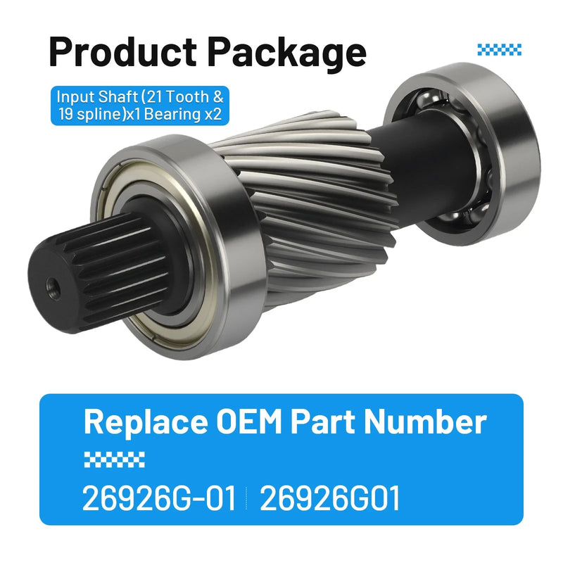 EZGO TXT input shaft kit, 19-spline 21-tooth (1996–2013)