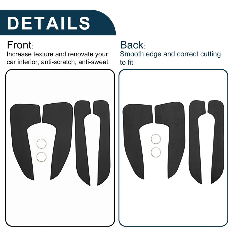 BMW 5 Series Car Door Leather Anti Kick Pad Sticker (2007-2009)