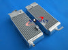 Yamaha YZ125 Aluminum Radiator & Blue Hose (1989-1992)