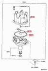 LandCruiser FZJ80 FZJ75 1FZ FE Distributor Cap Rotor