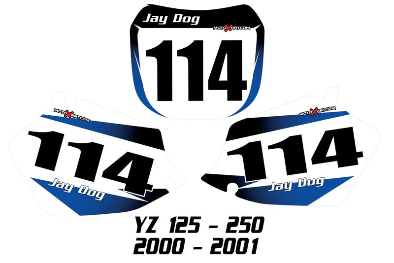 Yamaha YZ 125 250 Custom Number Plates (2000-2001)
