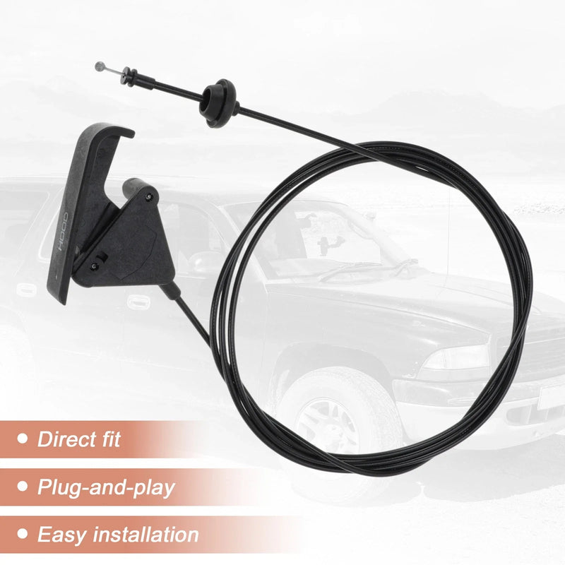 Dodge Dakota Durango Front Hood Latch Release Cable (1997-2004)