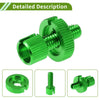 Motorcycle 4 x M8 Aluminum Cable Adjuster Screw Green
