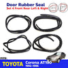 Door Rubber Weatherstrip L+R Set 4 Fits Toyota Corona AT190 4D Sedan 1992-96 D08