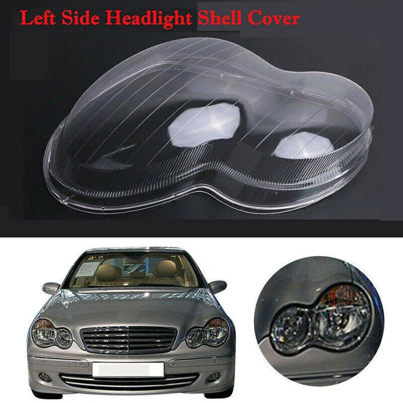 Mercedes Benz Left Driver Headlight Clear Lens Cover (2001-2007)