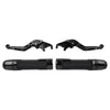 BMW C650GT C600 Black Extendable Brake Clutch Levers Grips Set (2012-2016)