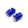 Motorcycle 4x Universal Blue Metal License Plate Bolt Screw