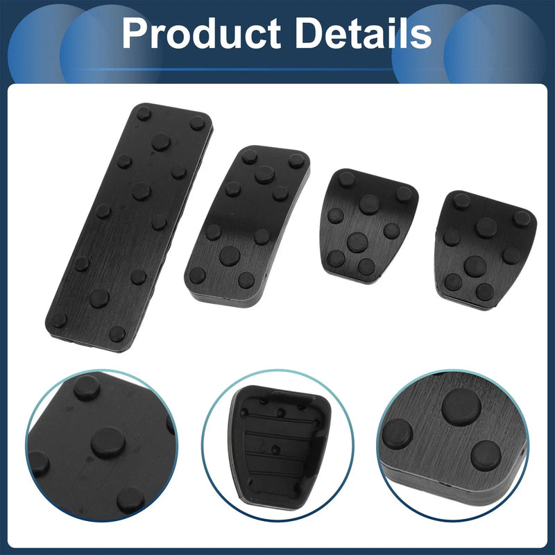 Subaru Forester (2006-2018) Black 4 Pcs Foot Accelerator Pedal Covers