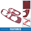Chevy Corvette C5 Red (1998-2004) 2x Window Lift Switch Covers