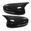 Kia Optima K5 Black OX Horn Rear View Mirror Cover Caps (2011-2015)