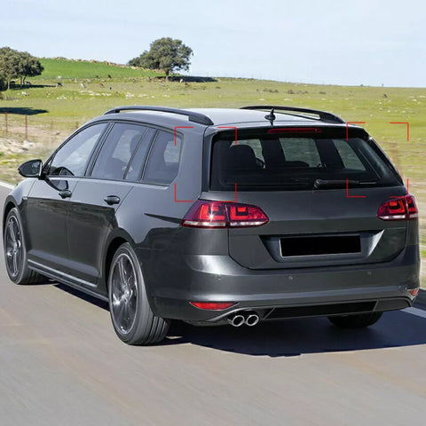 VW Golf 7 MK7 (2014-2019) - Carbon Fiber Look Rear Spoiler Trim