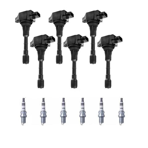 Nissan Altima 3.5L VQ35DE 6 x Ignition Coils & 6 x Spark Plugs (2013-2017)