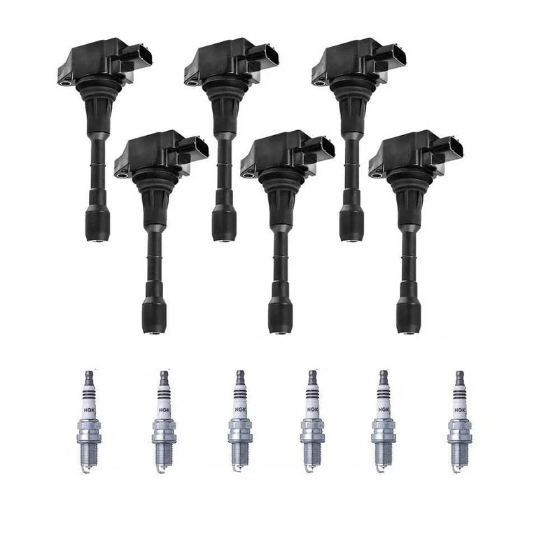 Nissan Altima 3.5L VQ35DE 6 x Ignition Coils & 6 x Spark Plugs (2013-2017)