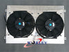 Toyota Land Cruiser HDJ80 HZJ80 Aluminum Radiator Shroud & Fans (1990-1997)