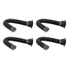 Air Vent Outlet Heater Duct / 4 Holes 42mm / Aluminum Foil Plastic Black