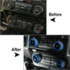 Ford F150 XLT 4 x Air Conditioner Switch CD Button Ring Trim (2015-2020)