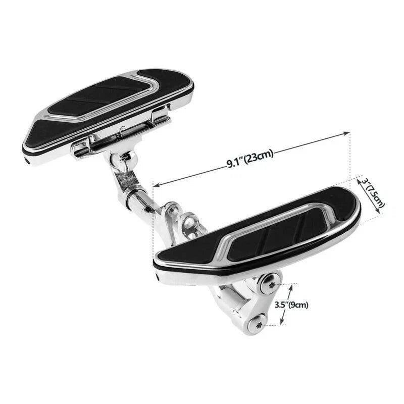 Harley Road King Glide Chrome Rider Driver Passenger Floorboards (93-2025)