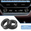 Toyota Corolla AC Control Switch Knob Cover Trim 2 x Black (2020–2022)