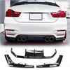 BMW F80 M3 F82 M4 Rear Bumper Diffuser & Corner Valance Cover (2015-2020)