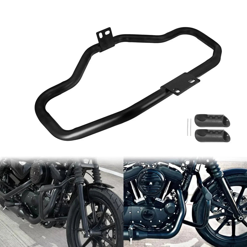 Harley Sportster XL 883 1200 Black Engine Guard Highway Crash Bar (04-22)