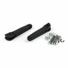 Yamaha R1 R6 R6S Black Aluminum Front Footrests (1999-2012)