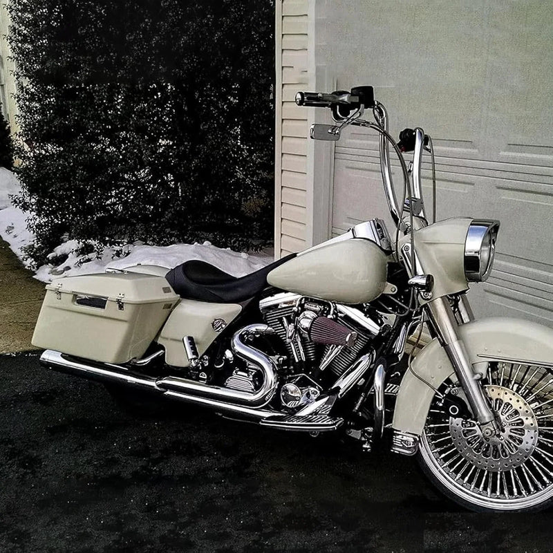 Harley Softail Sportster Chrome Rectangle Motorcycle Side Rear Mirrors