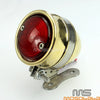 Harley Chopper Bobber Cafe Racer Brass LED License Brake Tail Light